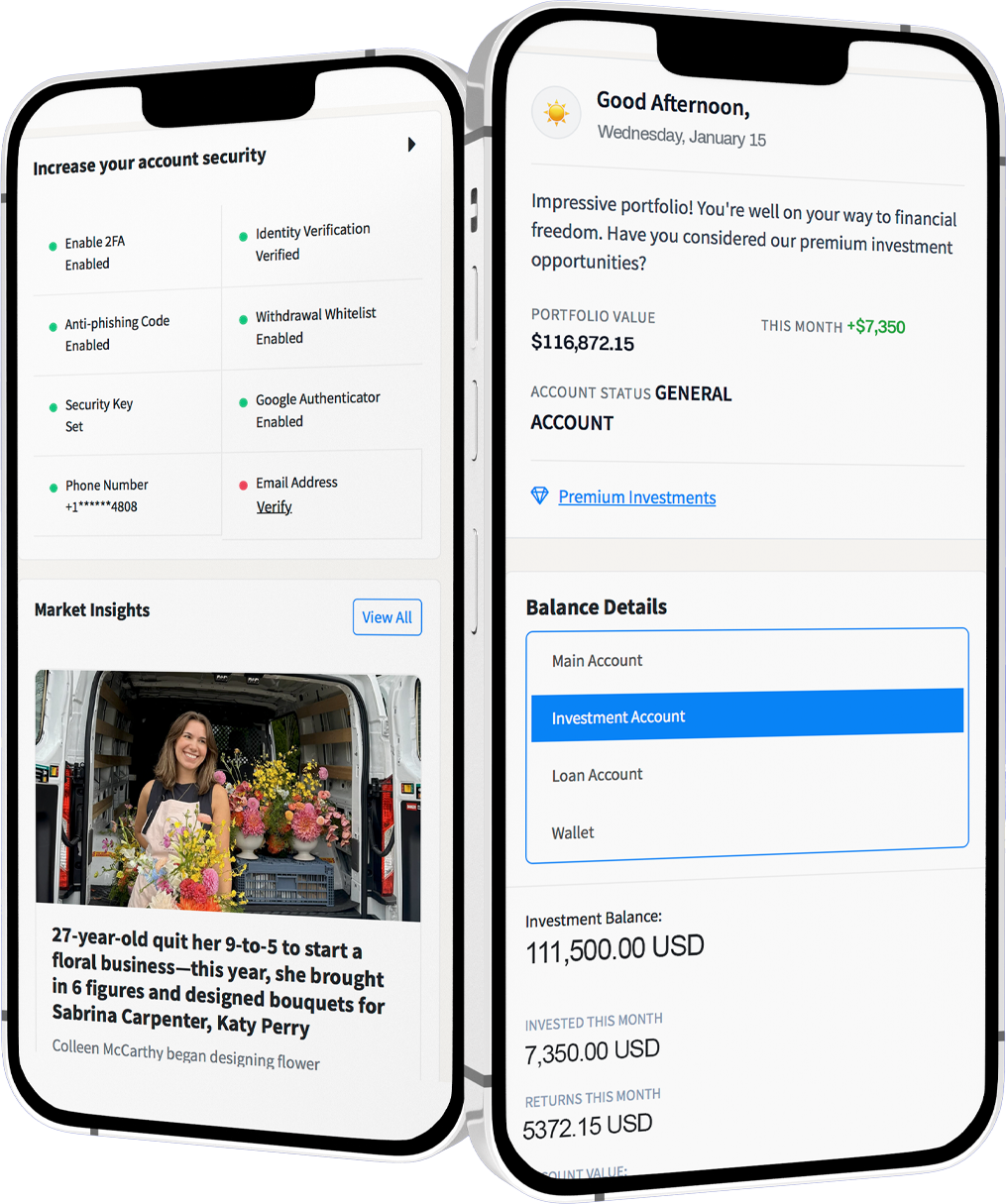 FNTVS Investment Platform Mobile App